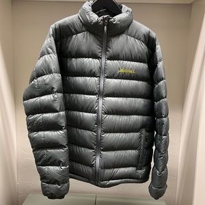 Marmot 800 Fill Goose Down Hype Puffer Jacket Men’s Gray Large